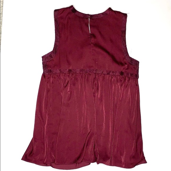 Max Studio Specialty Products Sheer Trim Blouse - Picture 3 of 7